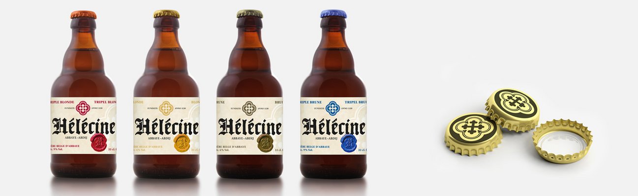 Etikett-Design Hélécine Bier