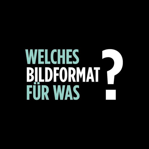 Weißt du immer genau, welches Bildformat für was am Besten geeignet ist und für was die Dateikennzeichnungen stehen? Wir...